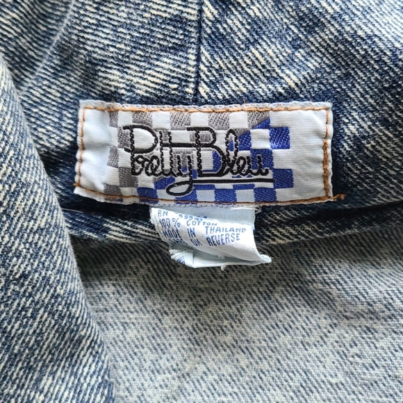 Vintage Pretty Bleu Oversized Jean Jacket - Picture 3 of 4